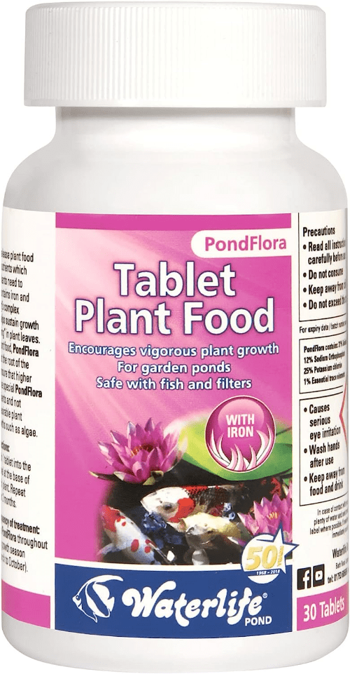 Waterlife Pond Flora Tablet Plant Food 30 Tablets.