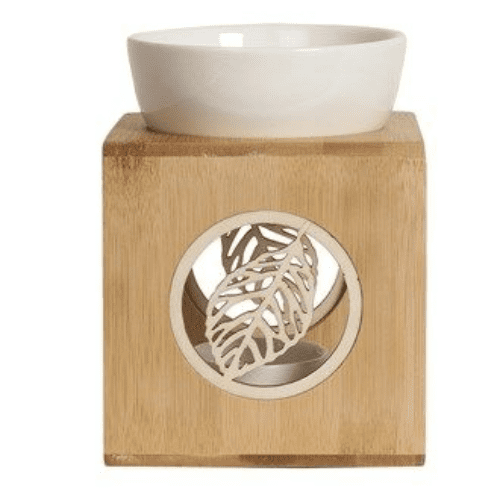 Wax Melt Burner – Zen Bamboo Leaf - 15cm.