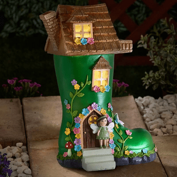 Wellington  Manor - Solar - LED  light up Fairy House