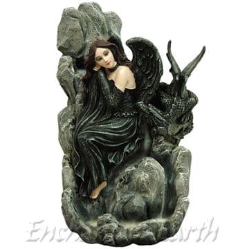 Wiccan Fairy BackFlow Incense Burner with Free Incense Cones