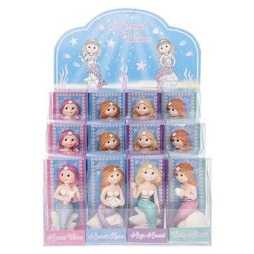 Wishing Mermaid on a Shell - 8cm