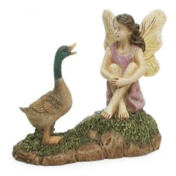 Woodland Knoll Fairy & Duck - Morning Conversation