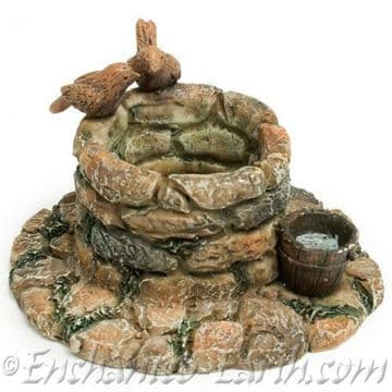 Woodland Knoll -Garden Water Well- with Birds & Bucket