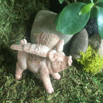 Woodland Knoll - Miniature Flying Pig