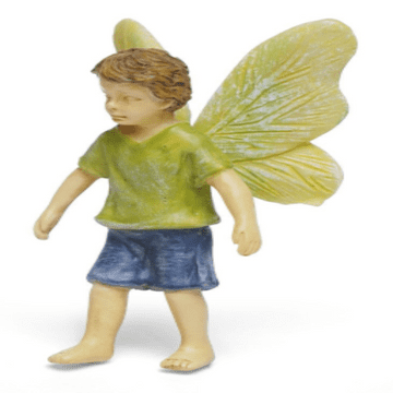 Woodland Knoll Strolling Fairy - Miniature Garden Fairy Boy