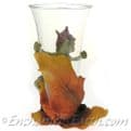 Woodland Pixie with Glass Flower Vase.
