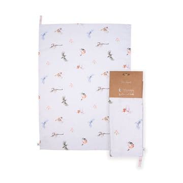 Wrendale Design Cotton Tea Towel - Feathered Friends