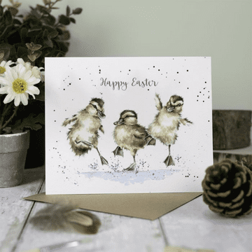 Wrendale Design - Happy Easter Ducklings - Greeting Card