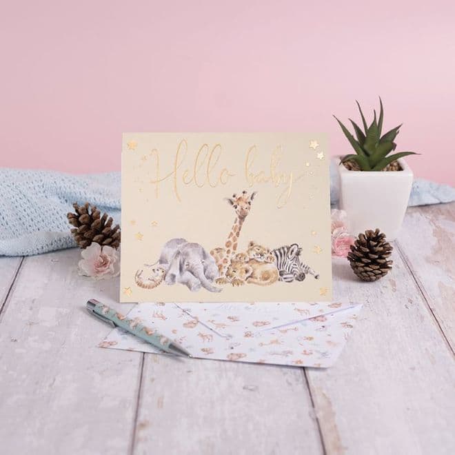 Wrendale - Little Suvannah -New Baby Greeting Card.