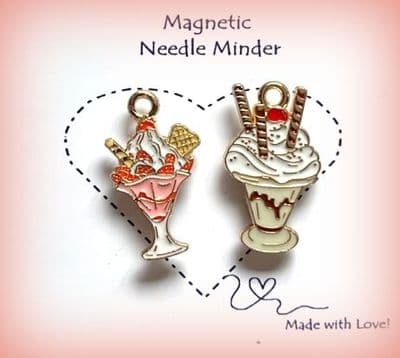 2 x Ice Cream Sundae Needle Minders