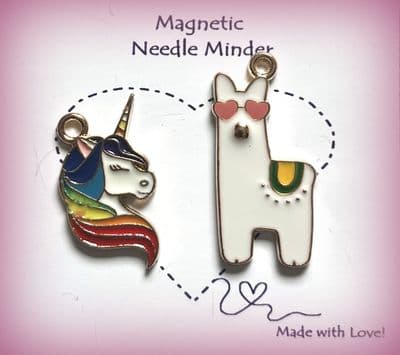 2 x Llama / Unicorn Needle Minders