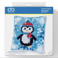 Christmas Penguin Cushion