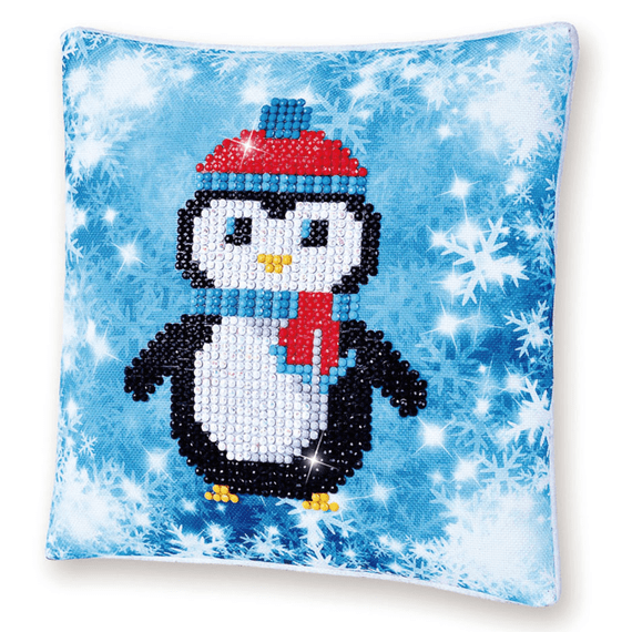 Christmas Penguin Cushion