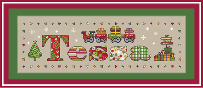 Christmas Train Nameplate