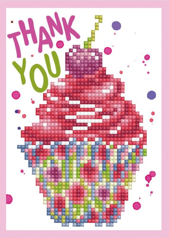 Cupcake Thank You Card Kit