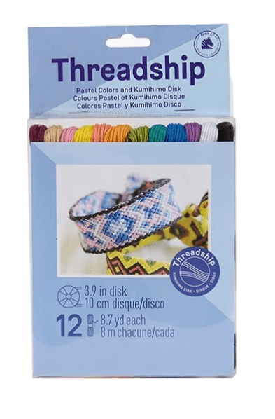 DMC Threadship Pastel 12 Skein 6 Stranded Thread Pack Free Tool