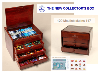 DMC Wooden Box + 120 Essential Skeins