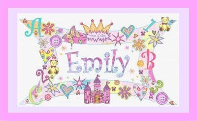 Personalised Little Girl Name Plate  - P150236