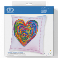 Rainbow Heart Cushion