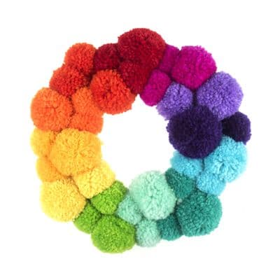 Rainbow Wreath Pom Pom Kit