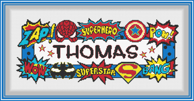Superhero Nameplate
