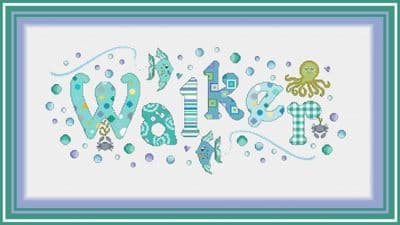 Under The Sea Boys Nameplate