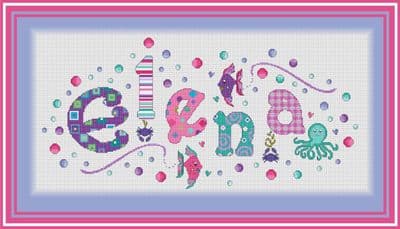 Under The Sea Girls Nameplate