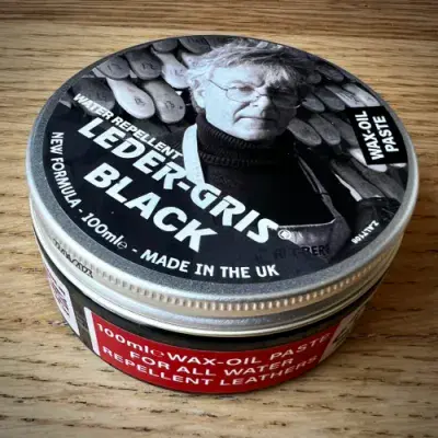 Altberg Leder Gris Wax-Oil Paste, BLACK (New formula)