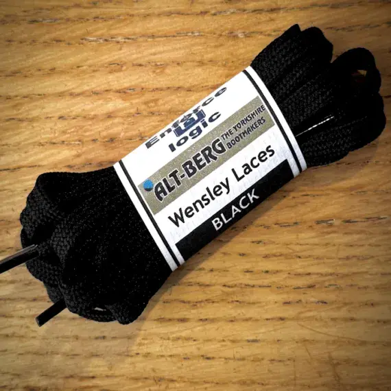 Altberg black Laces for blue wensley boots