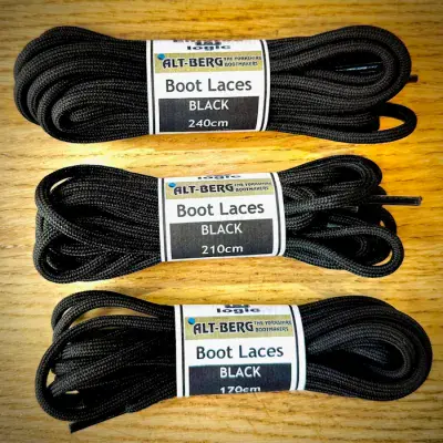 Altberg Standard Boot Laces Black