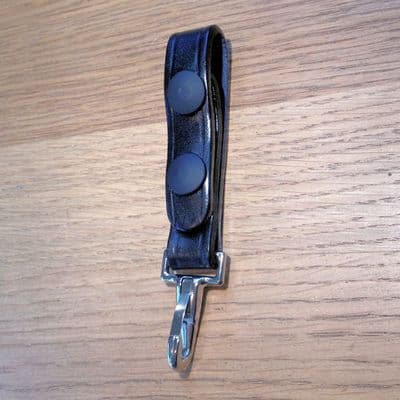 Black Leather Keystrap / Hook PWL 9114