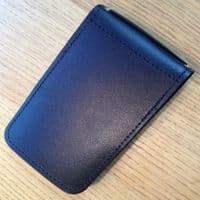 Black Leather Pocket Notebook Cover PWL 9130