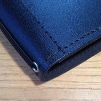 Black Leather Pocket Notebook Cover PWL 9130