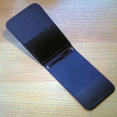 Black Leather Pocket Notebook Cover PWL 9130