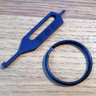 Nickel Handcuff Key, Black, ZT7