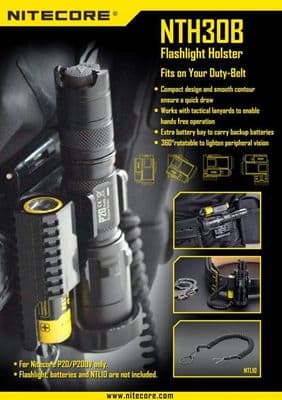 Nitecore NTH30B Flashlight Holster