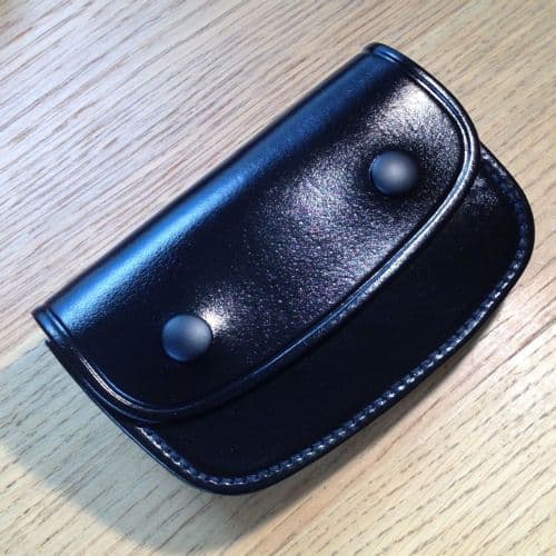 Price Western Leather PWL 9110 Black Leather Belt Pouch