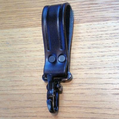 PWL 9116 Black Leather Key / Radio Hook