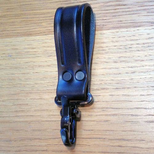 PWL 9116 Black Leather Key / Radio Hook