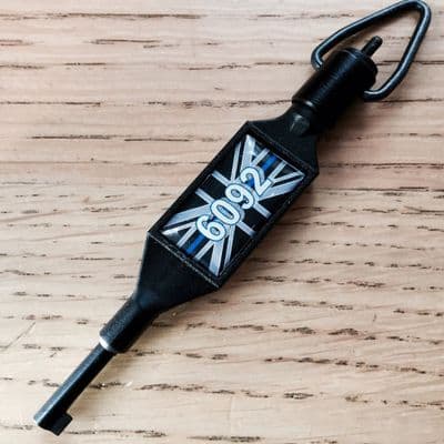 Thin Blue Line Union Jack Police Handcuff Key Custom Personalised ZT TBL 07