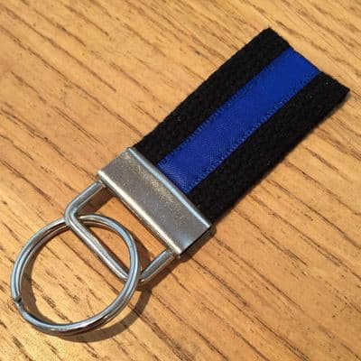 Thin Blue Line Webbing Key Fob TBL 05