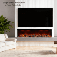 Strada Deep 3D UHD Panoramic Full Glass 1-2-3-Sided Electric WIFI Fire