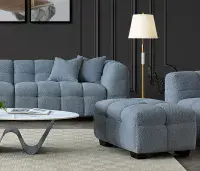Bellagio Grey Corner Sofa With Chaise