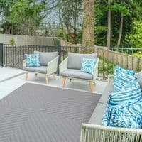 Antibes Light Grey Arrow Rug