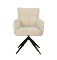 Arielli - Cream 360° Auto Swivel Return Dining Chair