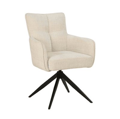 Arielli - Cream 360° Auto Swivel Return Dining Chair