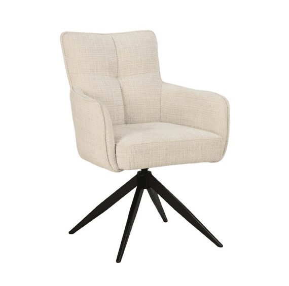 Arielli - Cream 360° Auto Swivel Return Dining Chair