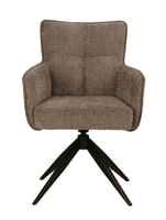 Arielli - Light Mocha 360° Auto Swivel Return Dining Chair