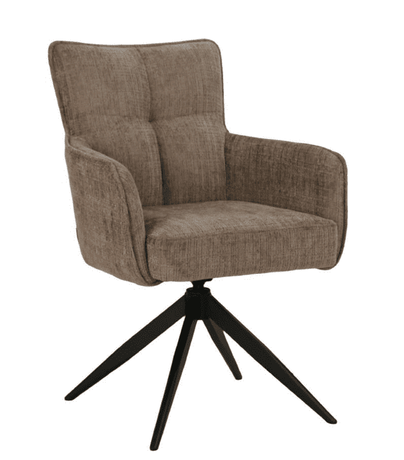 Arielli - Light Mocha 360° Auto Swivel Return Dining Chair