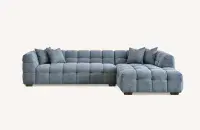 Bellagio Grey Corner Sofa With Chaise